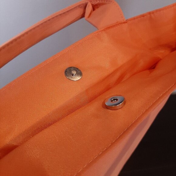 3/$20 Ganz Beyond A Bag Urban E Reader Tote Bag Cantaloupe Orange Bonus Wristlet - Picture 5 of 16